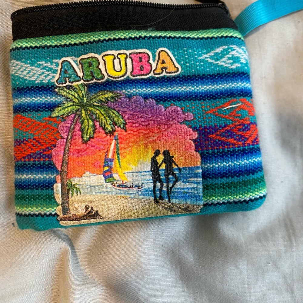 Colorful Aruba Souvenir Wallet Pouch